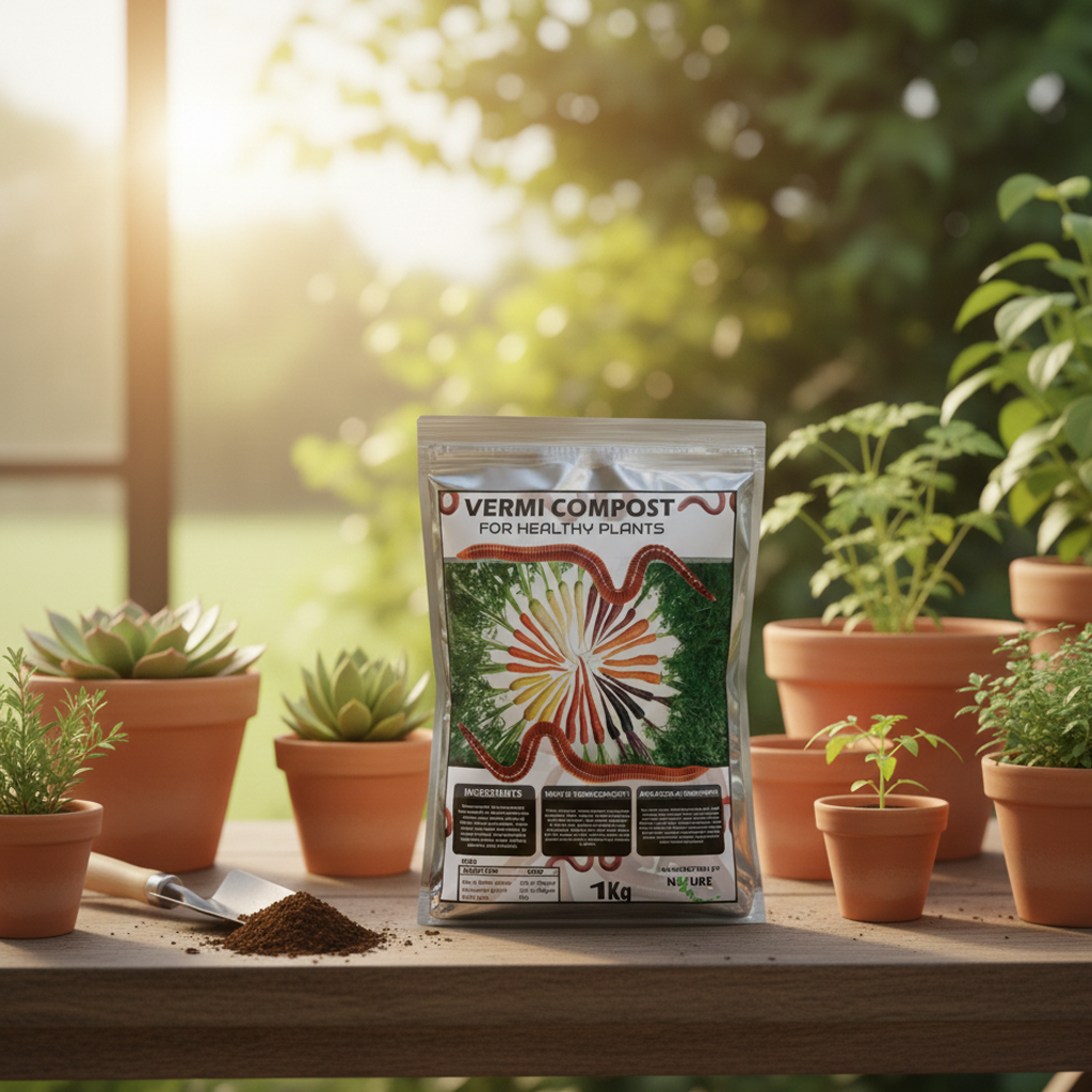 Vermicompost 1Kg – 100% Organic Natural Plant Fertilizer