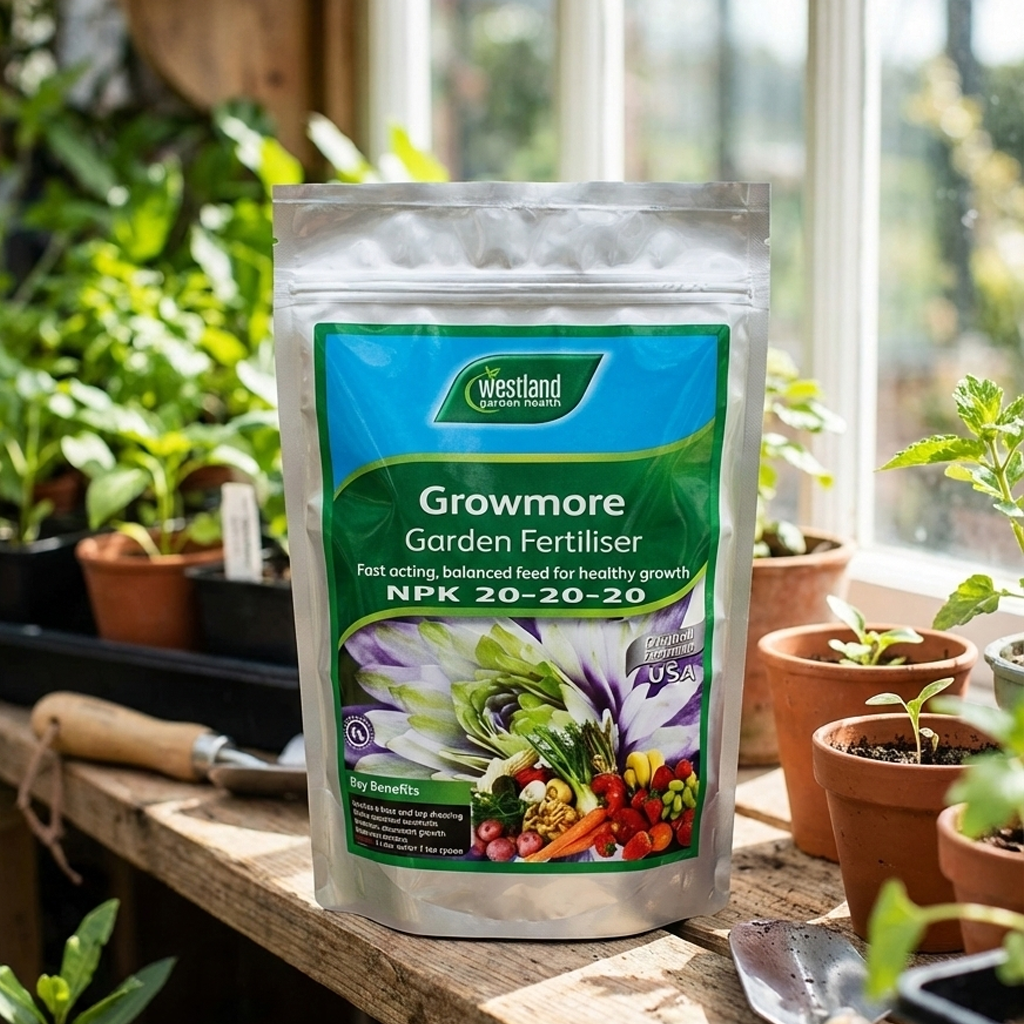 Growmore NPK 20-20-20 Fertilizer 500g – Complete Balanced Plant Nutrition