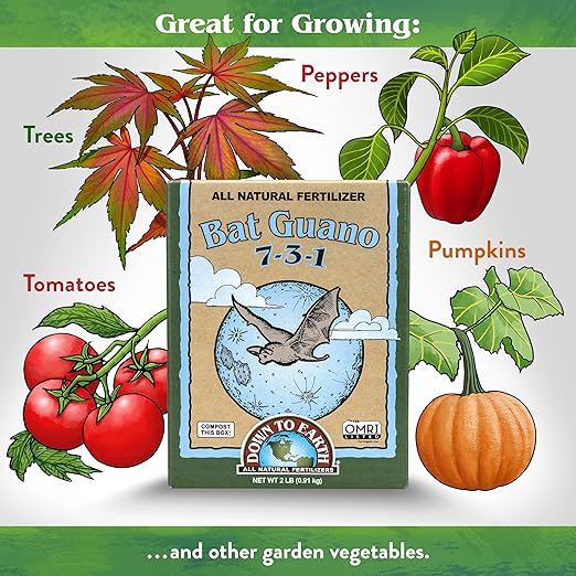 Bat Guano 7-3-1 Organic Fertilizer – 2 lb (0.91 kg)