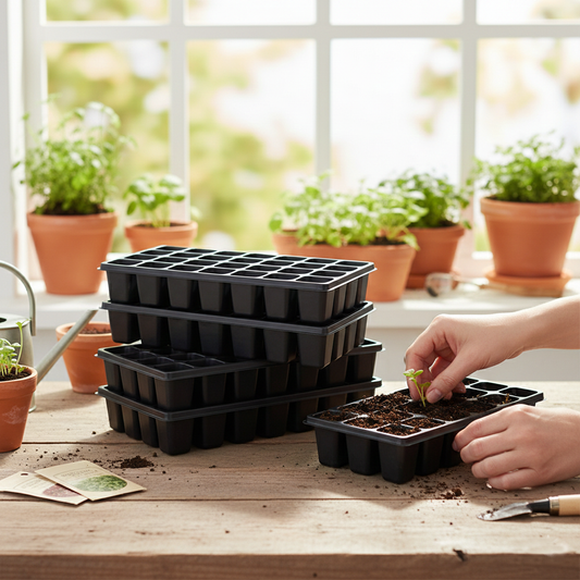 Seedling Tray 32 Holes (PACK OF 3) – Reusable Nursery Tray for Seed Starting & Plant Propagation