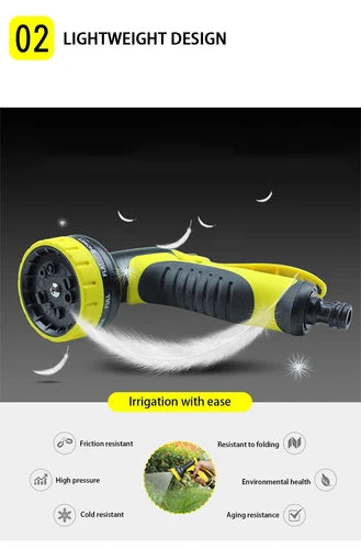 10 Function Garden Water Spray Gun – High Pressure Lightweight Hose Nozzle