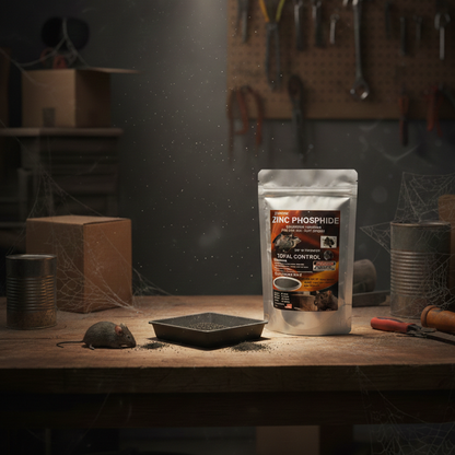 Zinc Phosphide Rat Control Powder 100g – Advanced Formula for Total Rodent Control
