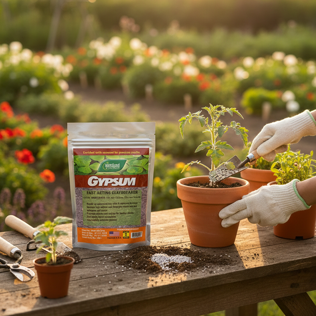 Gypsum Fertilizer 500g | Calcium & Sulphur Soil Conditioner