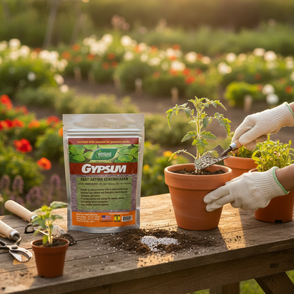 Gypsum Fertilizer 500g | Calcium & Sulphur Soil Conditioner