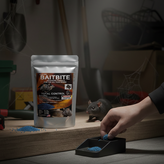 BAITBITE Rat Wheat Bait 500g – Advanced Formula for Total Rodent Control