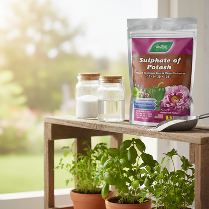 Sulphate of Potash (SOP) 0-0-50 + 18S – 500g | Flower & Fruit Enhancer