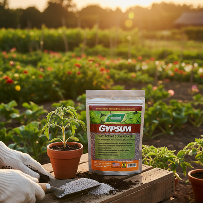 Gypsum Fertilizer 500g | Calcium & Sulphur Soil Conditioner