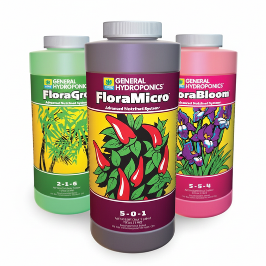 General Hydroponics Flora Series Trio – Quart Pack (FloraGro, FloraBloom & FloraMicro)
