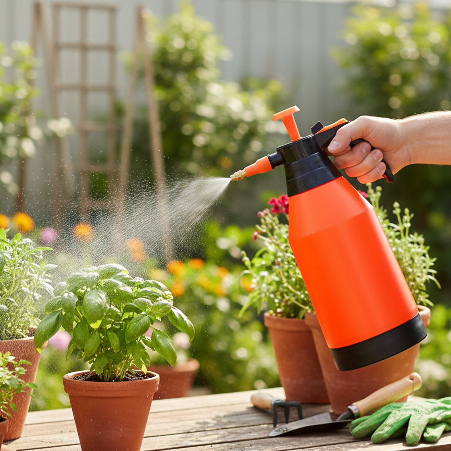 2L Handheld Pressure Sprayer – Garden & Cleaning Use