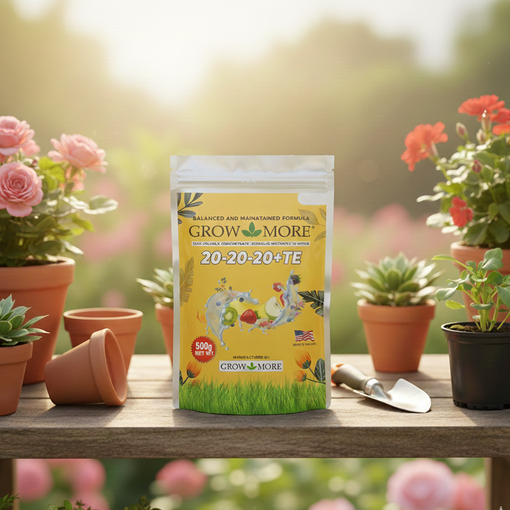Growmore 20-20-20 + TE (USA Imported) – Complete Water-Soluble Fertilizer
