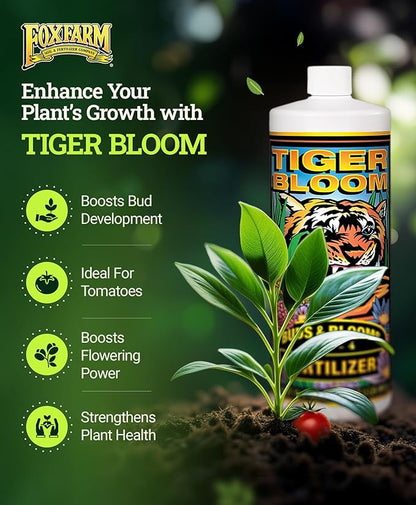 FoxFarm Trio Liquid Fertilizer Set – Grow Big, Big Bloom & Tiger Bloom (Quart Pack)