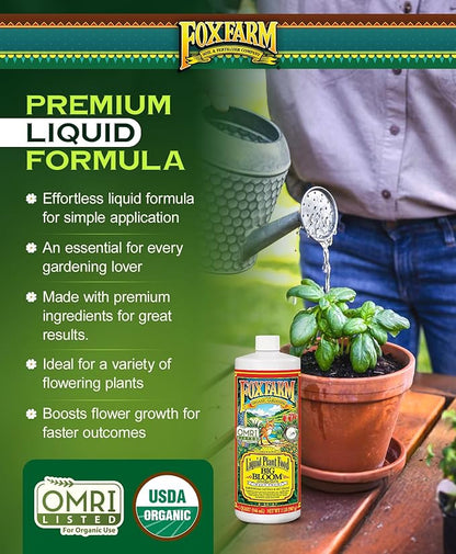 FoxFarm Trio Liquid Fertilizer Set – Grow Big, Big Bloom & Tiger Bloom (Quart Pack)