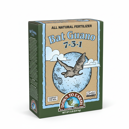 Bat Guano 7-3-1 Organic Fertilizer – 2 lb (0.91 kg)