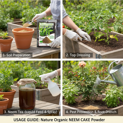 Neem Cake 1KG – Organic Fertilizer & Natural Pest Control