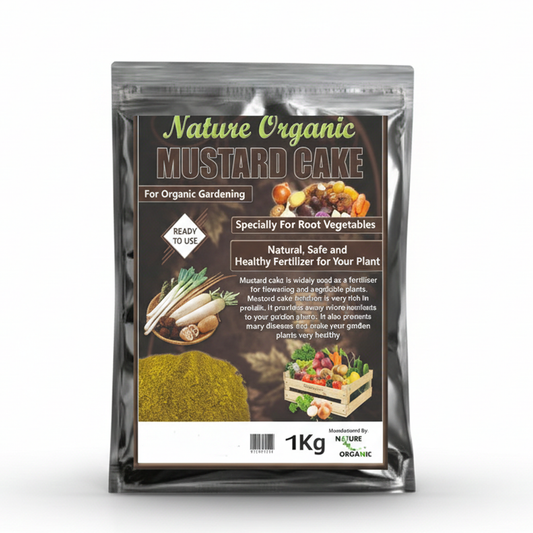Mustard Cake Fertilizer 1KG – 100% Natural Organic Plant Nutrient