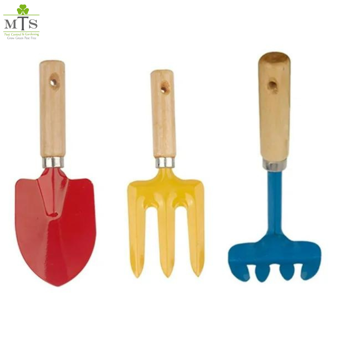 Gardening Tools Set – Pack of 3 (Hand Trowel, Fork & Rake)