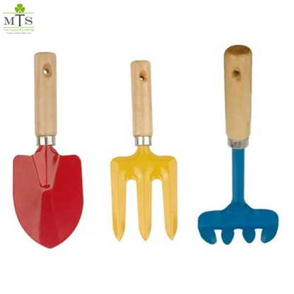 Gardening Tools Set – Pack of 3 (Hand Trowel, Fork & Rake)
