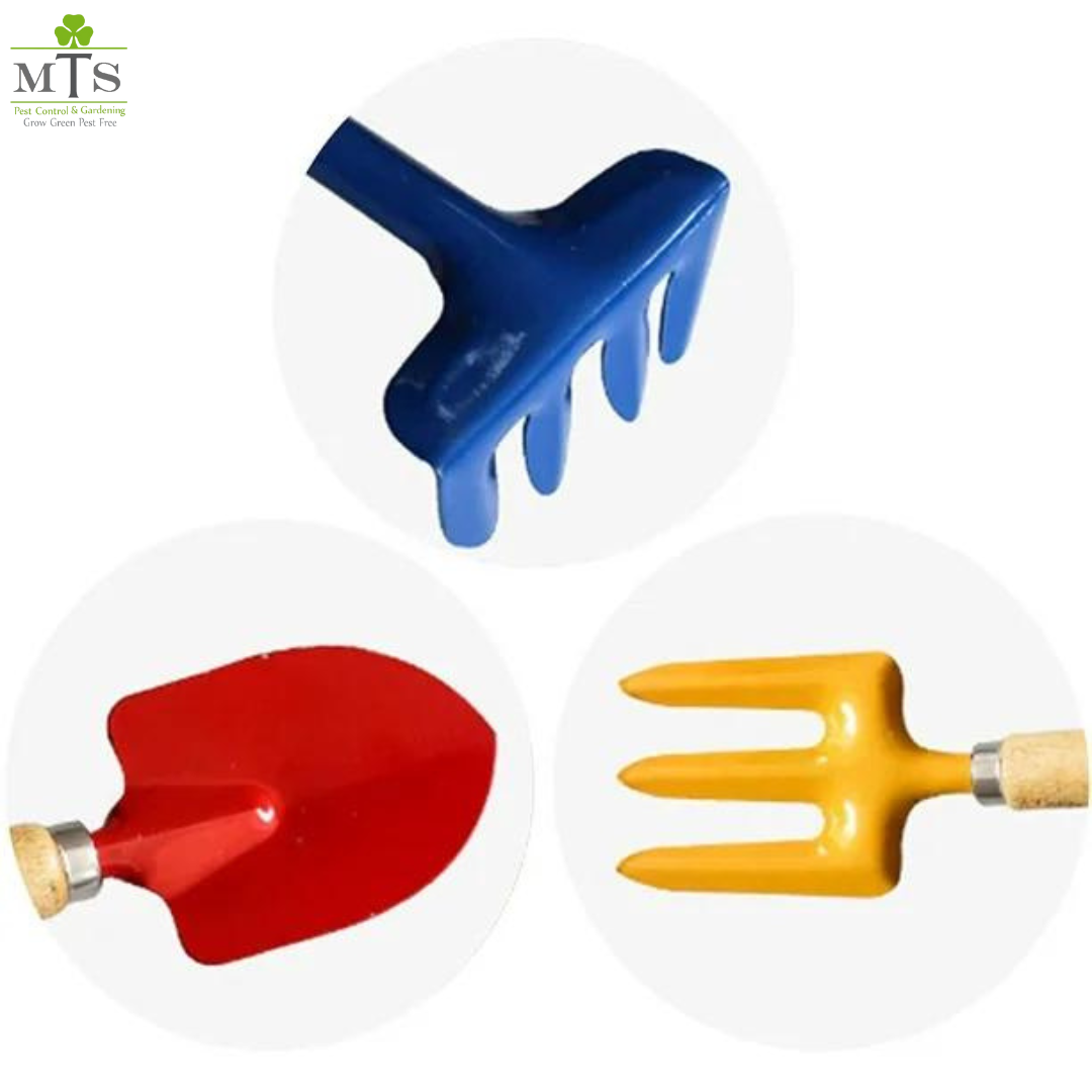 Gardening Tools Set – Pack of 3 (Hand Trowel, Fork & Rake)