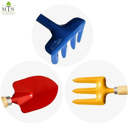 Gardening Tools Set – Pack of 3 (Hand Trowel, Fork & Rake)