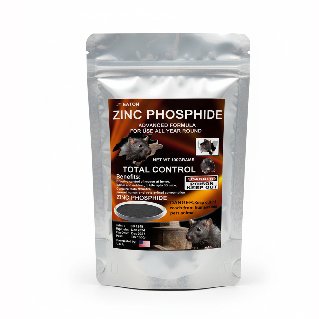 Zinc Phosphide Rat Control Powder 100g – Advanced Formula for Total Rodent Control