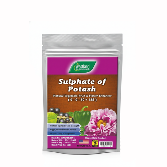 Sulphate of Potash (SOP) 0-0-50 + 18S – 500g | Flower & Fruit Enhancer