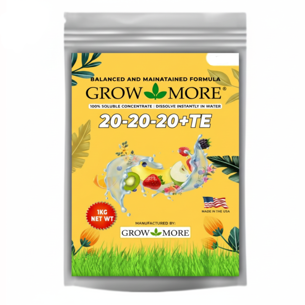 Growmore 20-20-20 + TE (USA Imported) – Complete Water-Soluble Fertilizer
