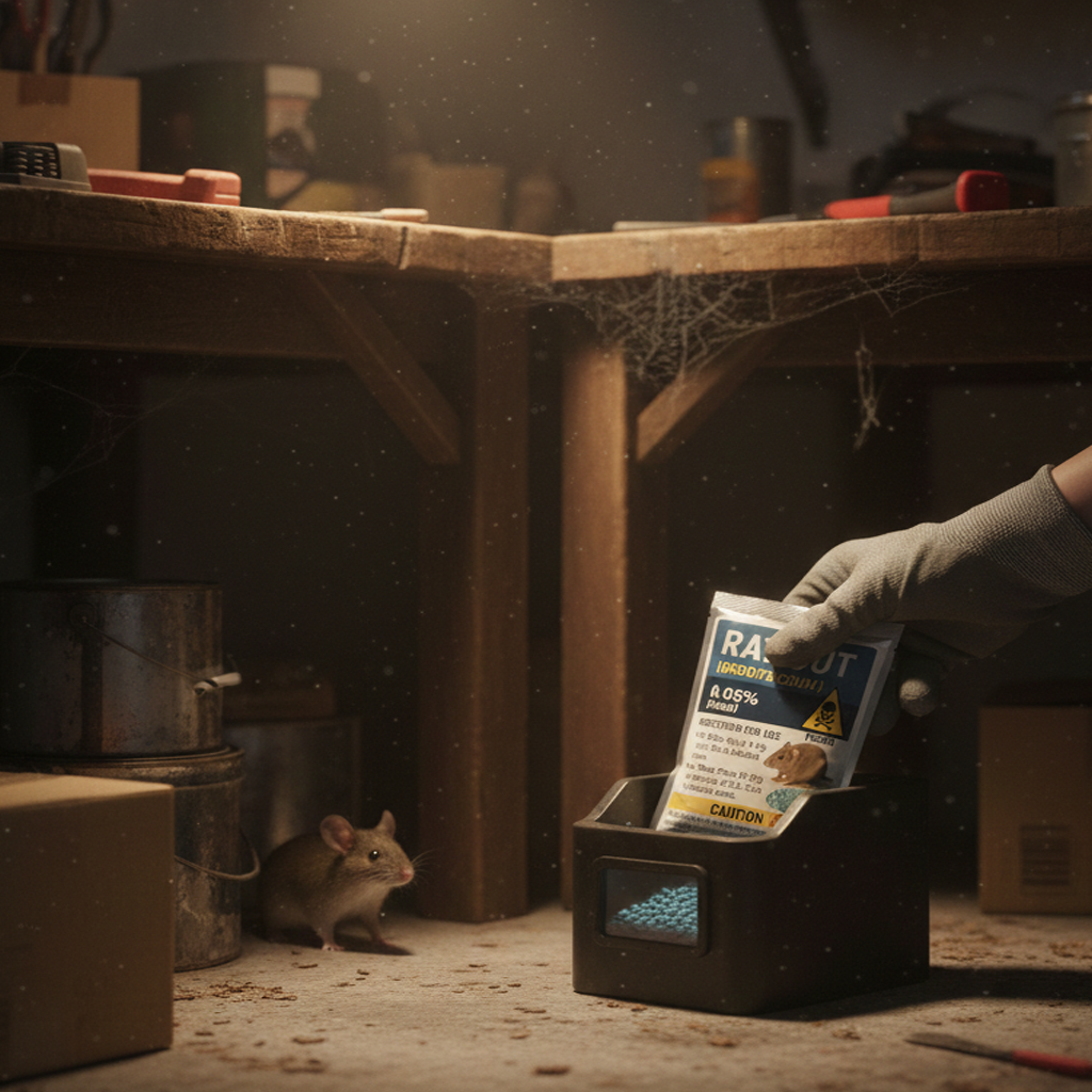 Rat Out (Brodifacoum 0.05%) Pellet Rodenticide – Ready to Use Rat & Mice Killer