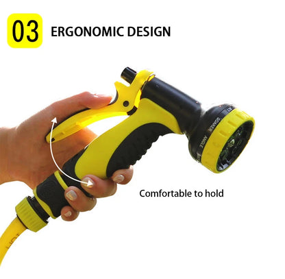 10 Function Garden Water Spray Gun – High Pressure Lightweight Hose Nozzle