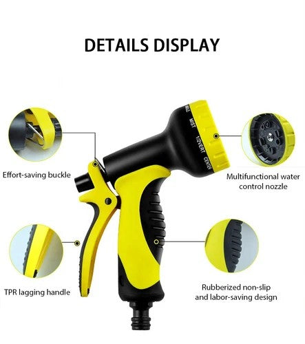 10 Function Garden Water Spray Gun – High Pressure Lightweight Hose Nozzle