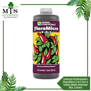 General Hydroponics FloraMicro 5-0-1 For A Tailor-Made Nutrient Mix Ideal for Hydroponics 1 Quart
