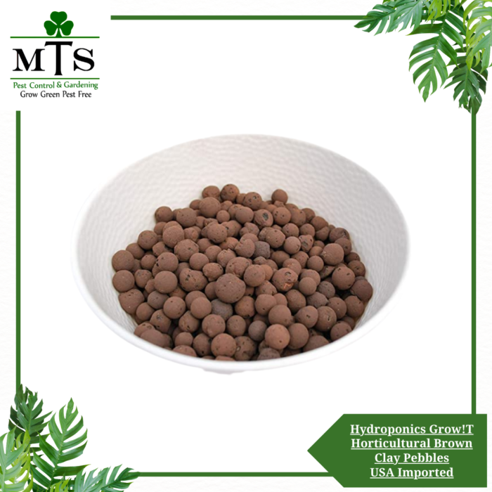 Hydroponics Grow!T Horticultural Brown Clay Pebbles USA Imported