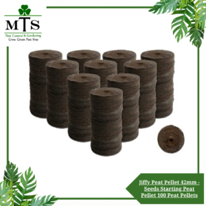 Jiffy Peat Pellet 42mm - Seeds Starting Peat Pellet Helps to Avoid Root Shock - 100 Peat Pellets